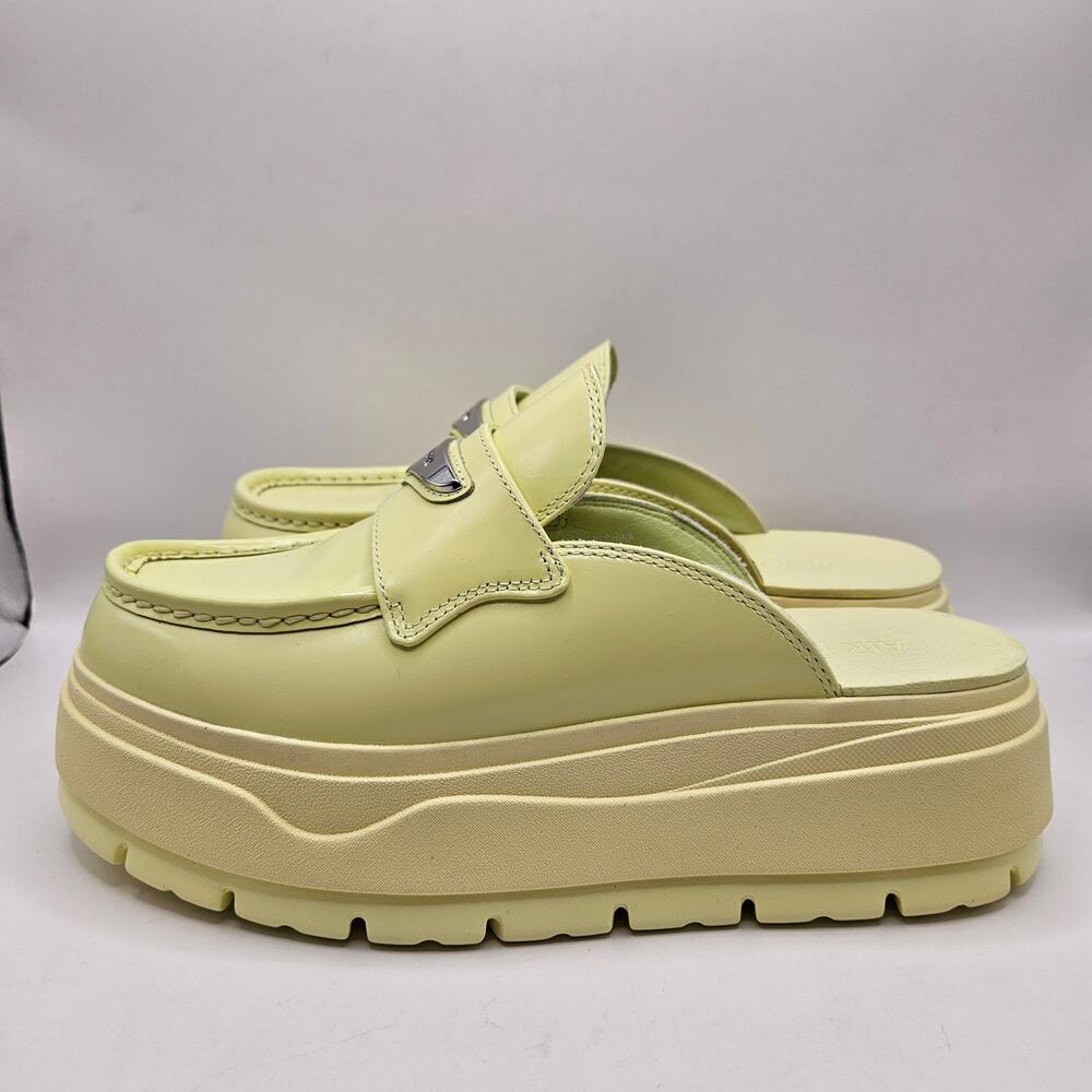 NIKE AIR JORDAN WOMEN'S 9 CHUNKY PLATFORM MULE SLIP ON LUMINOUS GREEN NWOB - Picture 2 of 7